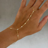 GOLD CRYSTAL BEZEL hand chain