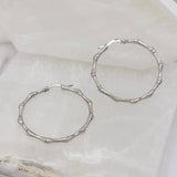 35MM BAMBOO HOOP earrings