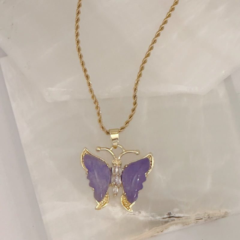 BUTTERFLY LAVENDER necklace
