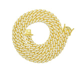 10MM CRYSTAL CUBAN necklace