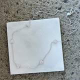 SILVER HEART BY THE YARD necklace