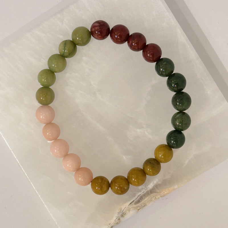 8MM NEUTRAL BEADED bracelet