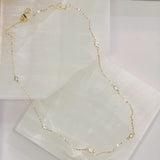 CRYSTAL BEZEL BY THE YARD necklace