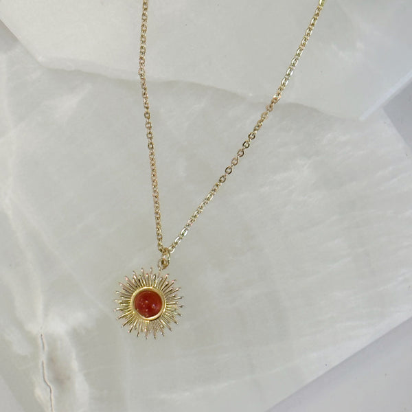 RED JASPER SUN necklace