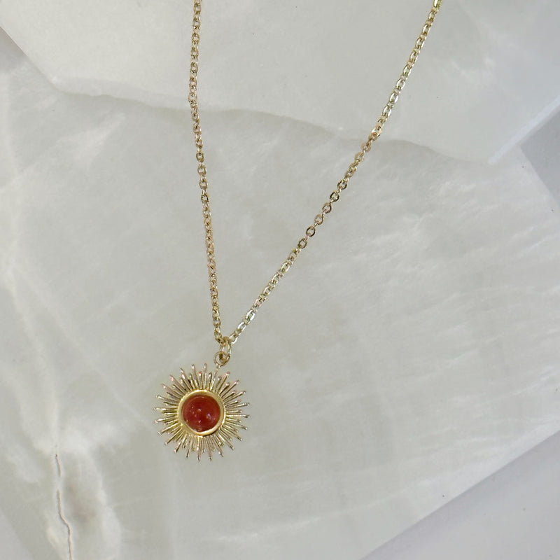 RED JASPER SUN necklace