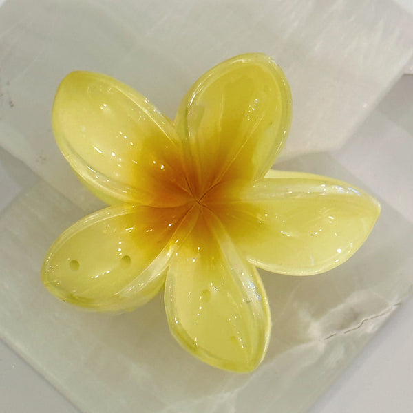 YELLOW FLOWER hair clip