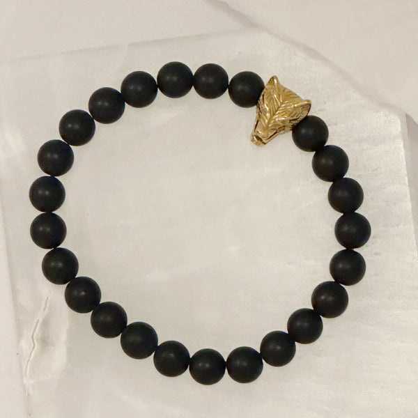 FOX BLACK BEADED bracelet