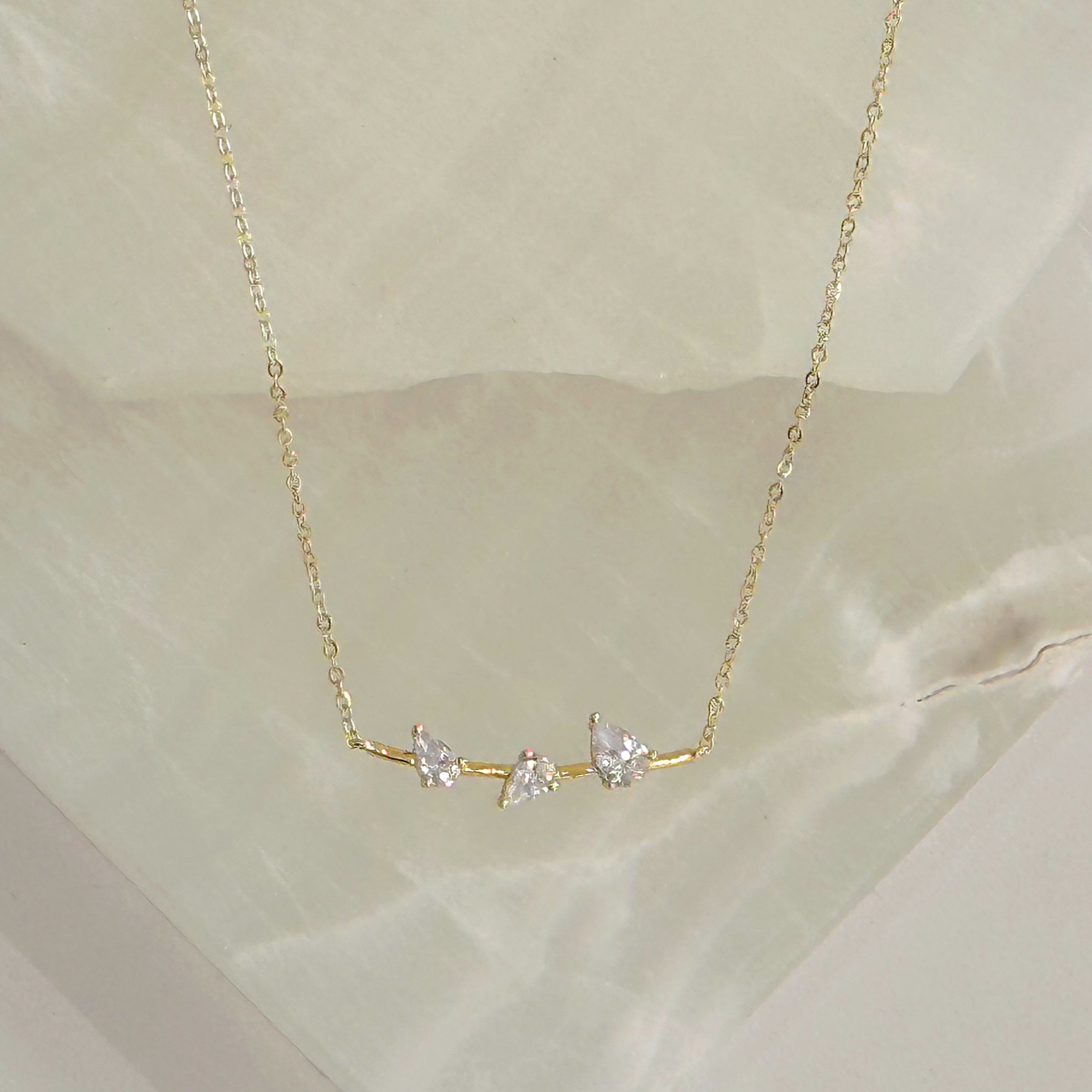 BAR TEARDROP necklace