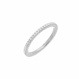 SILVER THIN ETERNITY ring