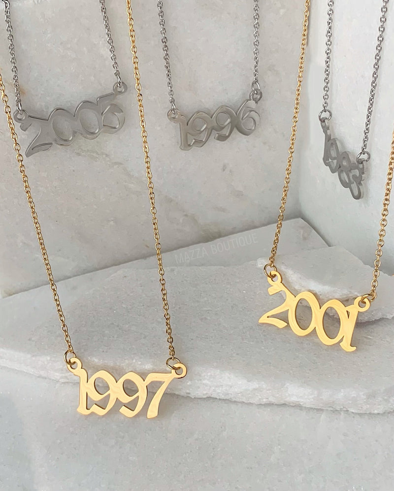 BIRTH YEAR necklace