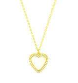 HEART MOTHER OF PEARL necklace