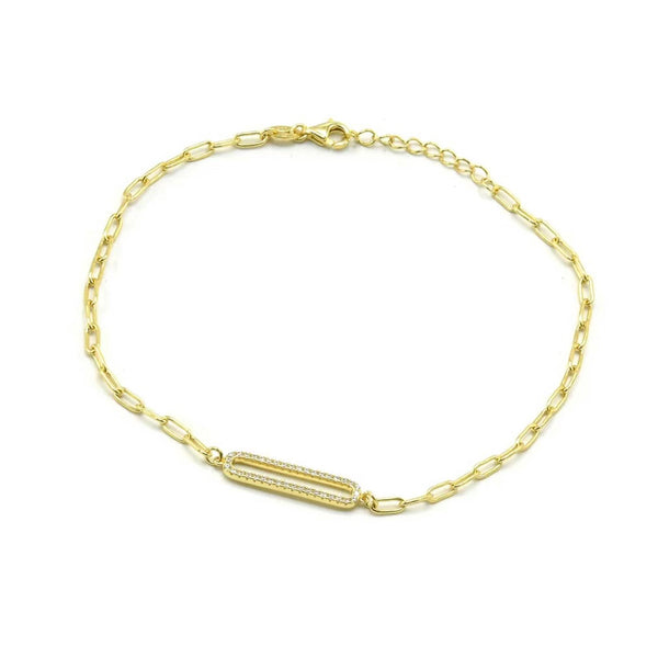 OPEN LOOP CRYSTAL LINK bracelet