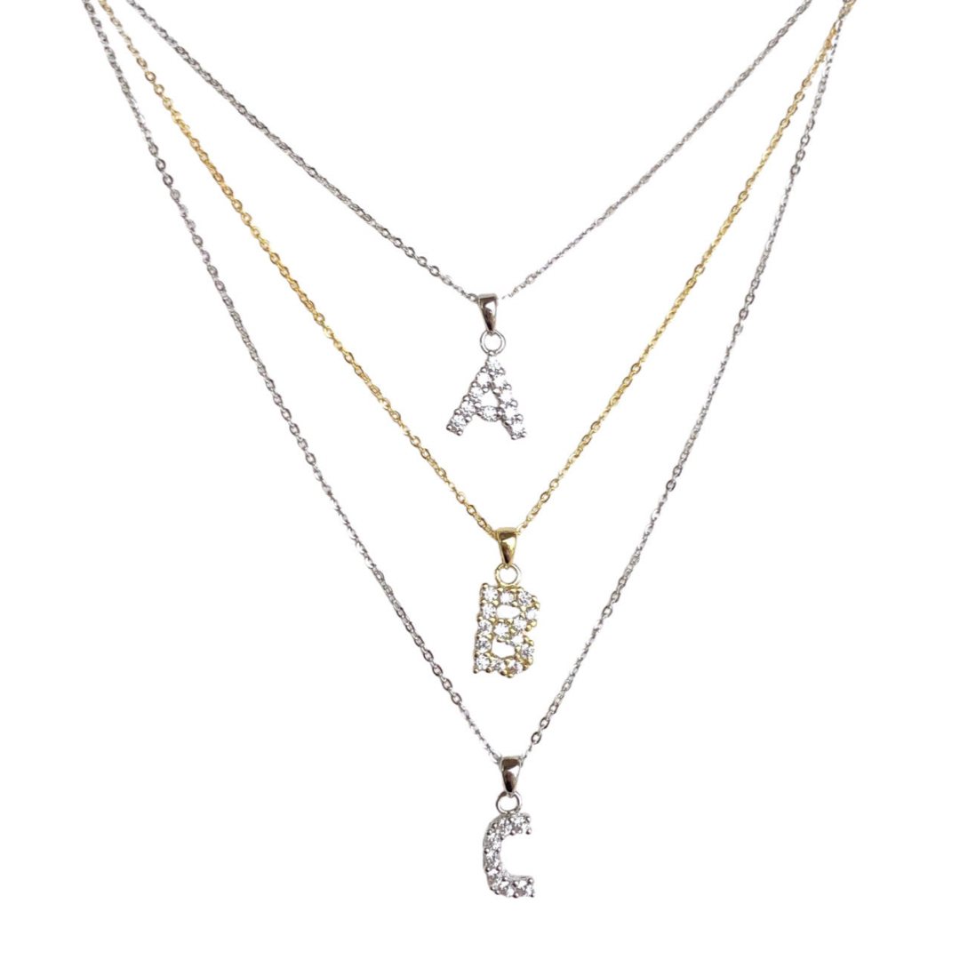 GOLD BOLD INITIAL MINI necklace