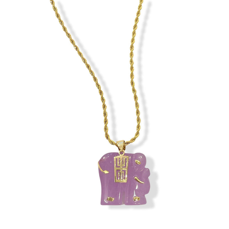 ELEPHANT LAVENDER necklace