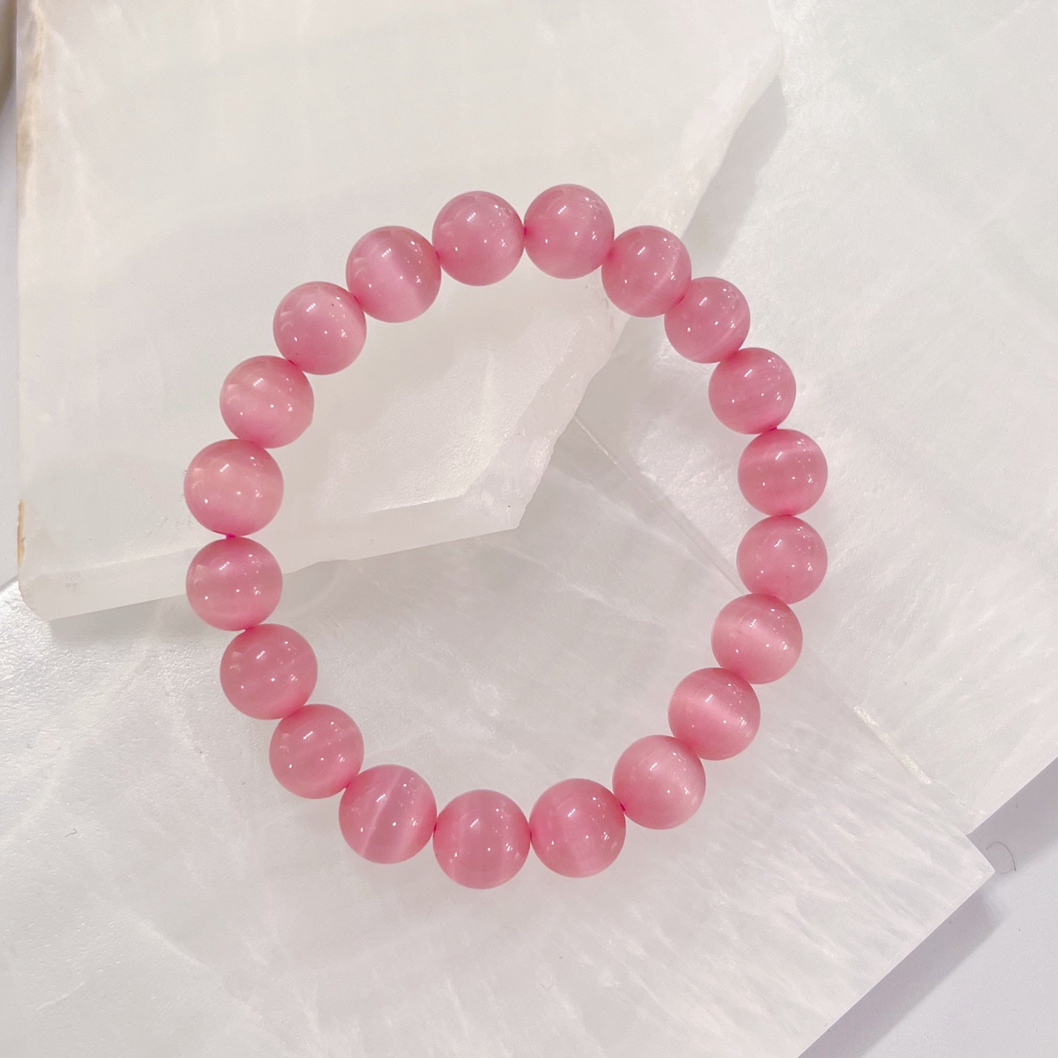 ROSE QUARTZ 10MM BEADED bracelet
