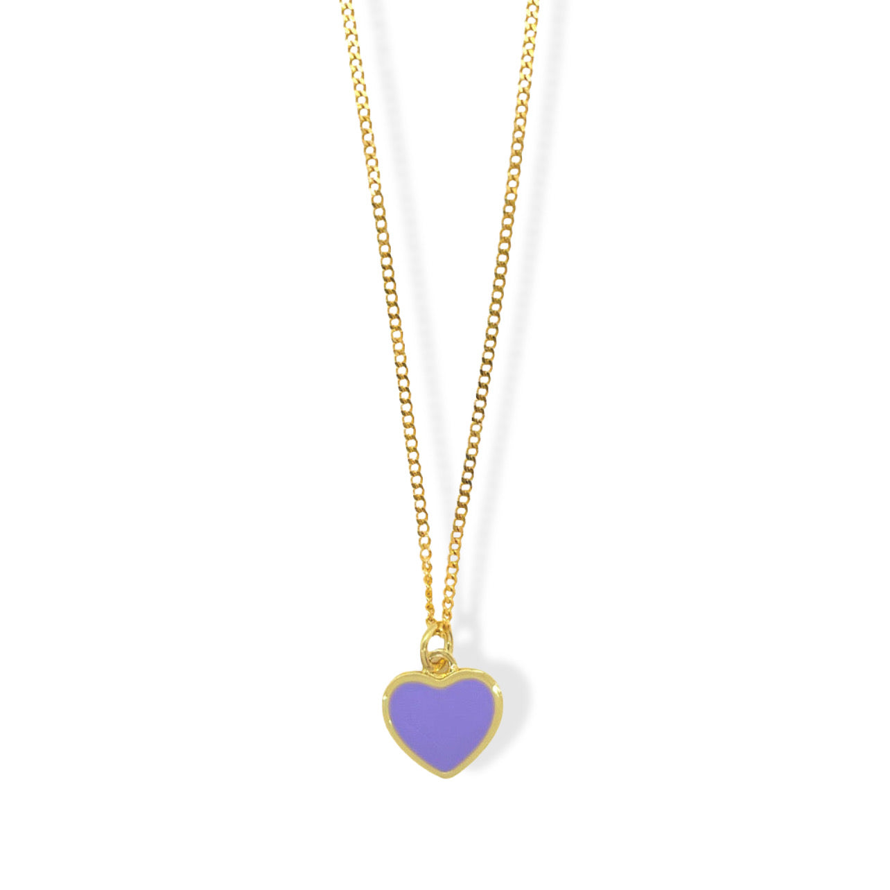 LAVENDER HEART SUPER MINI necklace