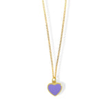LAVENDER HEART SUPER MINI necklace