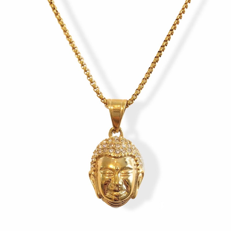 BUDDHA HEAD necklace – Mazza Boutique