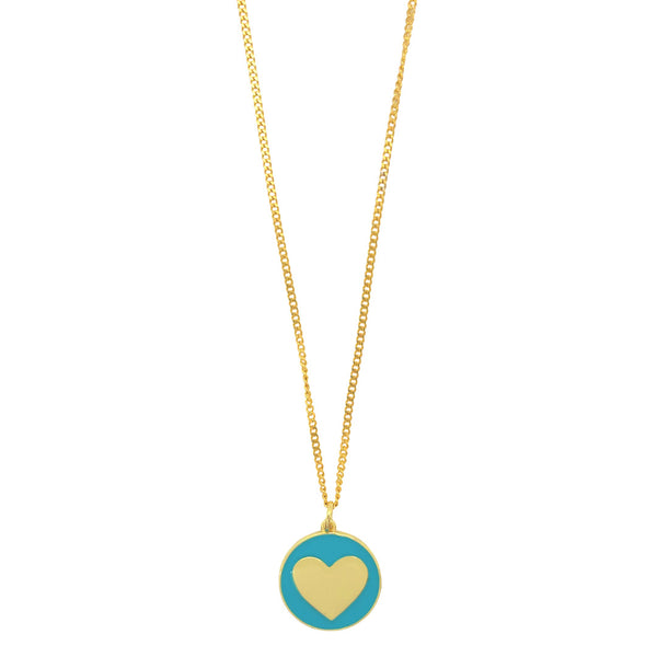 BLUE HEART CIRCLE necklace