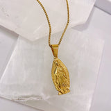 LARGE VIRGIN MARY necklace