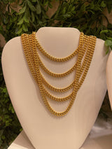 CUBAN 6MM GOLD STEEL necklace