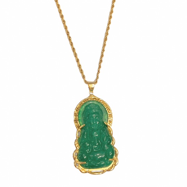 SACE KWAN YIN JADE necklace