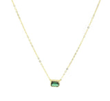 EMERALD SOLITAIRE MINI necklace