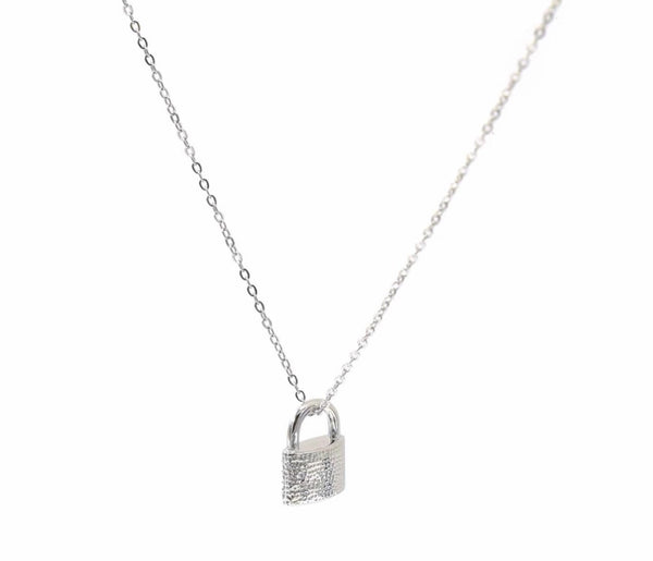 SILVER LOCK SUPER MINI necklace