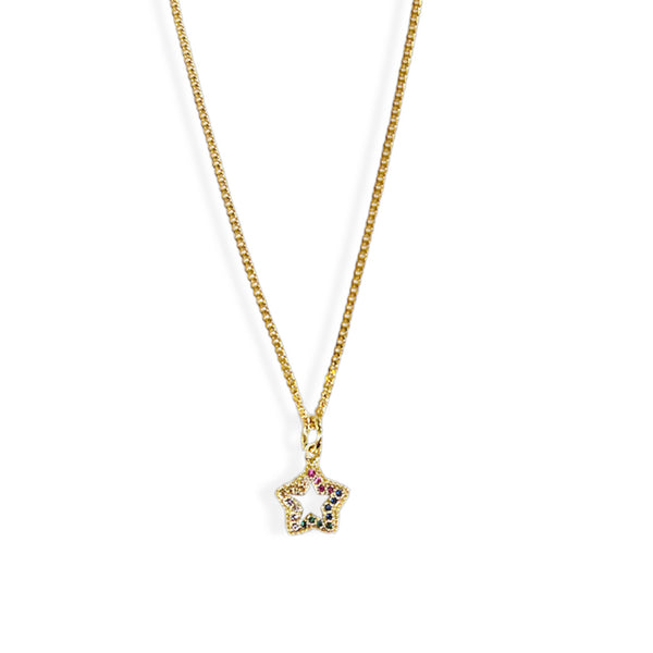 STAR MULTICOLOR MINI necklace