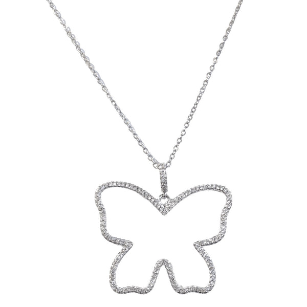 LARGE DAINTY BUTTERFLY necklace