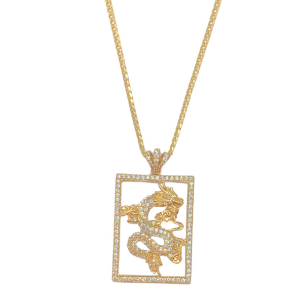 GOLD POWER DRAGON necklace