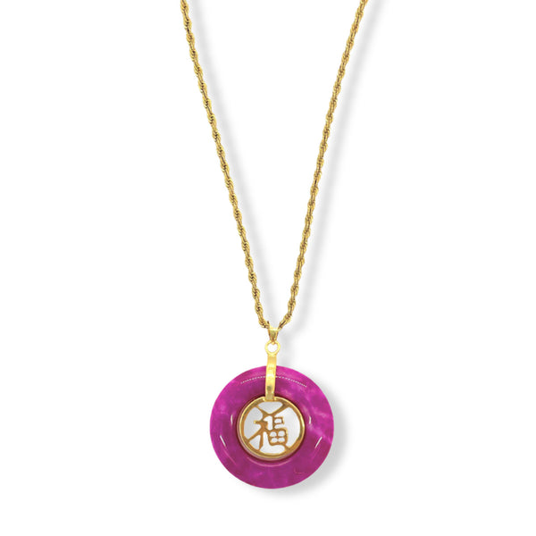 GOOD FORTUNE FUCHSIA necklace