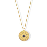 EVIL EYE COIN necklace