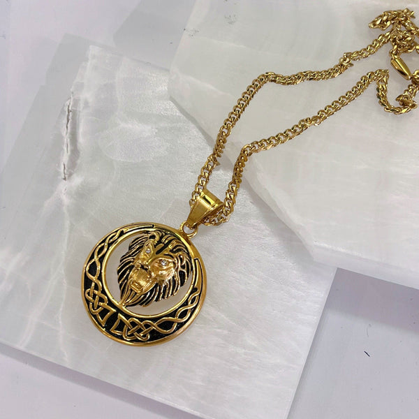 LION HEAD III necklace