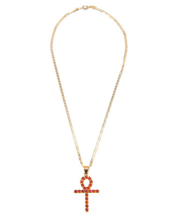 RED ANKH necklace