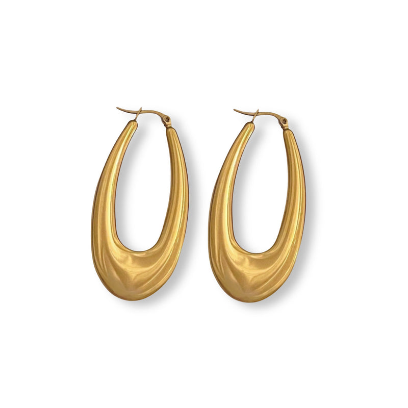 VIOLETTA GOLD HOOP earrings