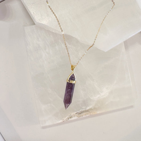 AMETHYST AMULET necklace