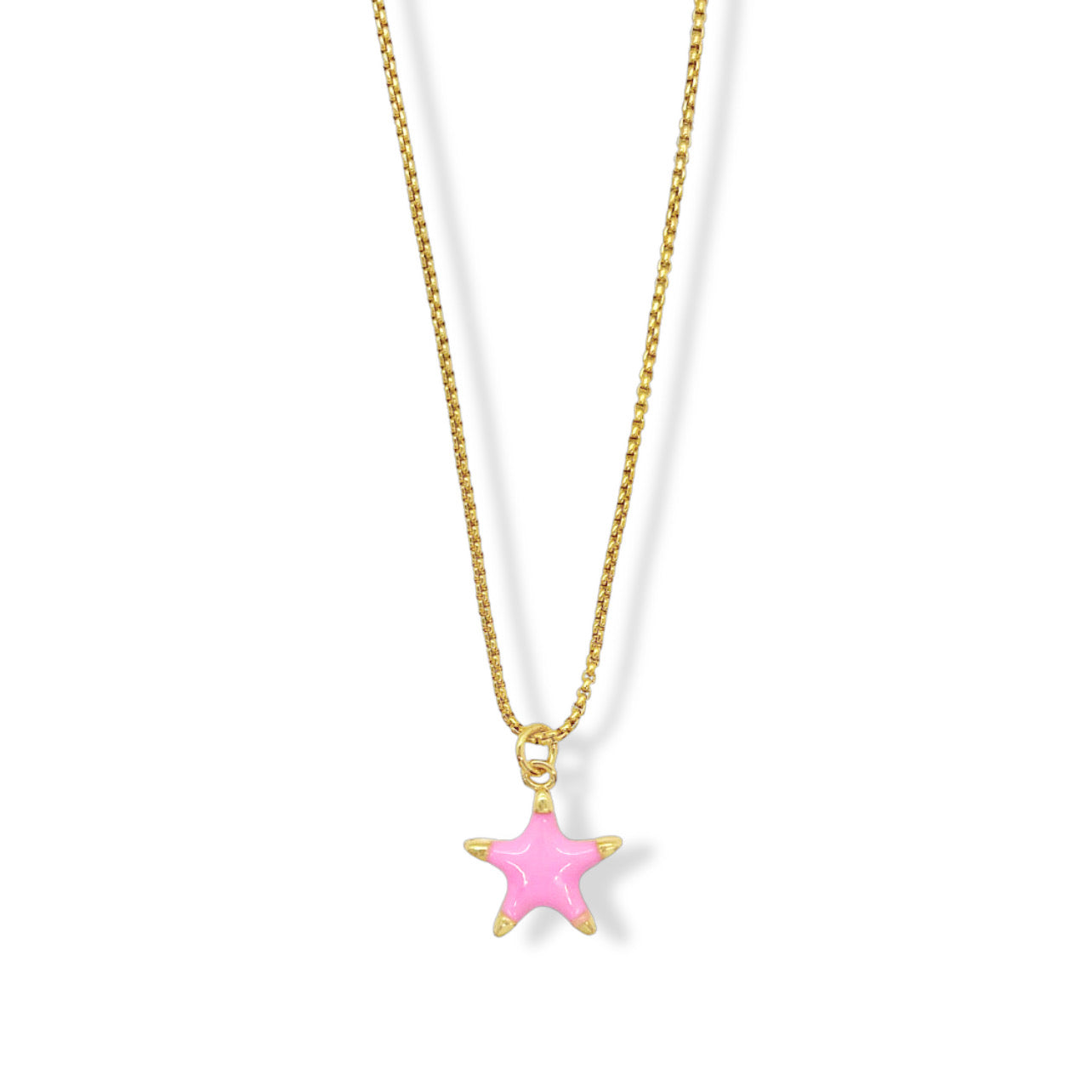 LIGHT PINK STAR MINI necklace