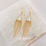 PEARL TASSLE earrings