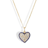 CRYSTAL HEART SAPPHIRE necklace
