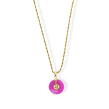 GOOD FORTUNE FUCHSIA MINI necklace