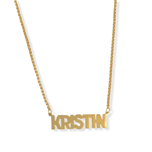 CUSTOM BOLD NAMEPLATE necklace