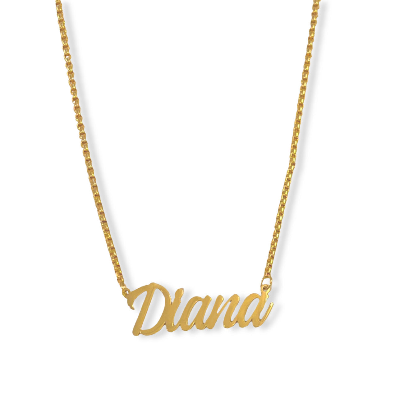 CUSTOM BOLD SCRIPT NAMEPLATE necklace