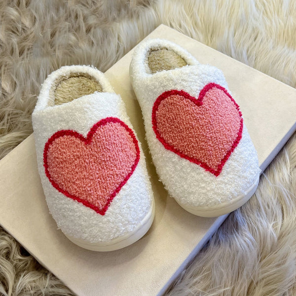 COZY HEART slippers