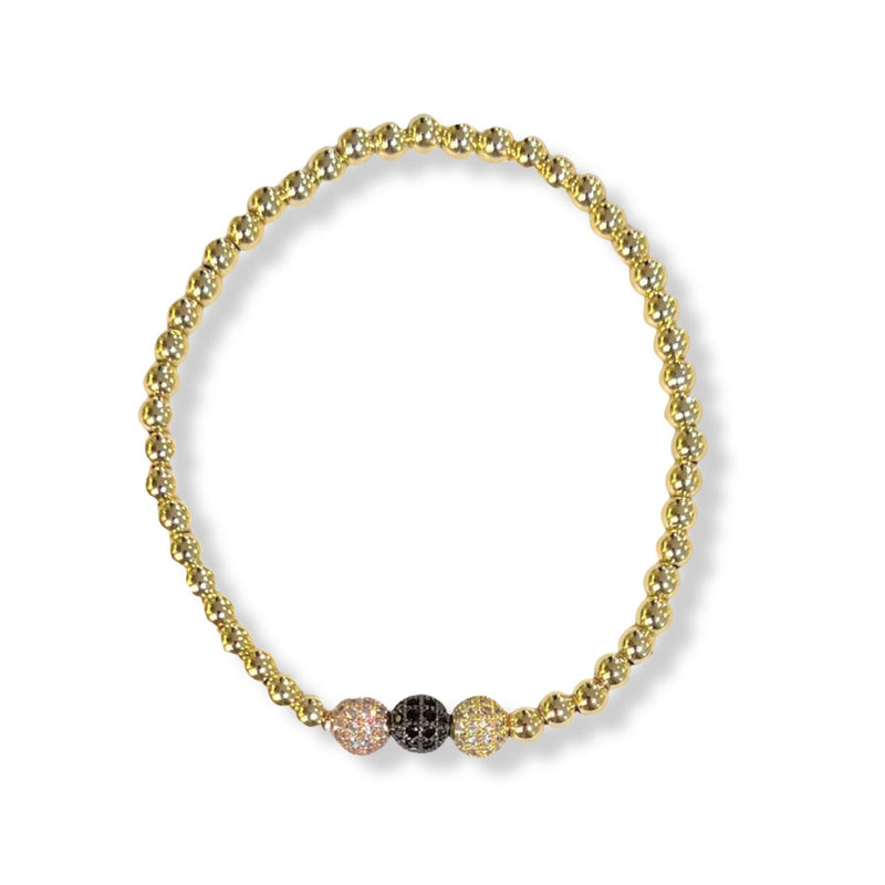 TRI COLOR BEADED bracelet