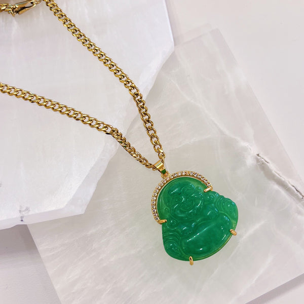 DOKAI BUDDHA JADE necklace