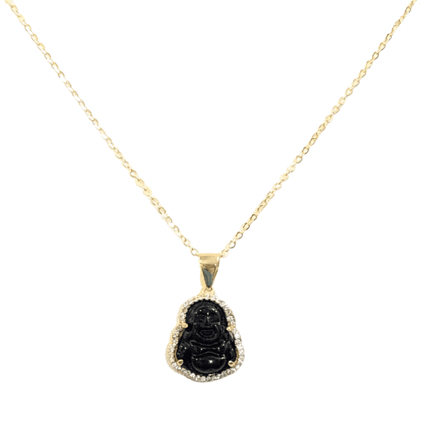 BLACK BUDDHA SUPER MINI necklace