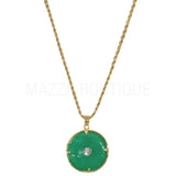 BUDDHA REVERSIBLE JEWEL JADE necklace