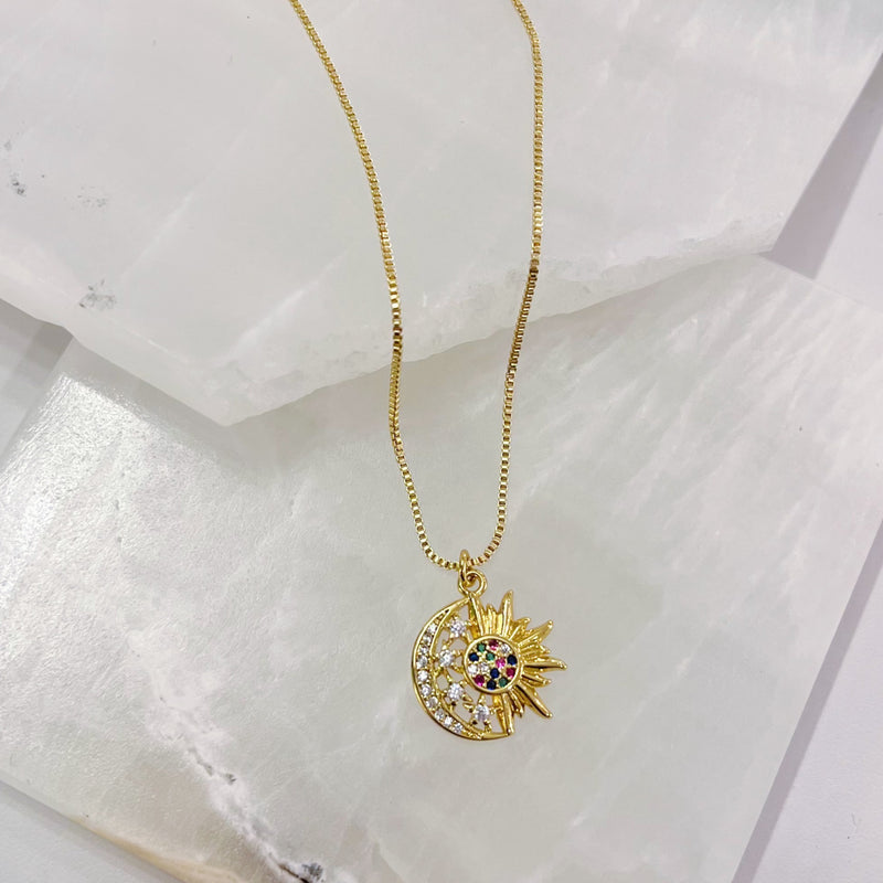 MOON & SUN MULTICOLOR necklace