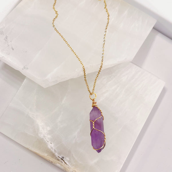 AMETHYST AMULET II necklace